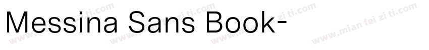 Messina Sans Book字体转换